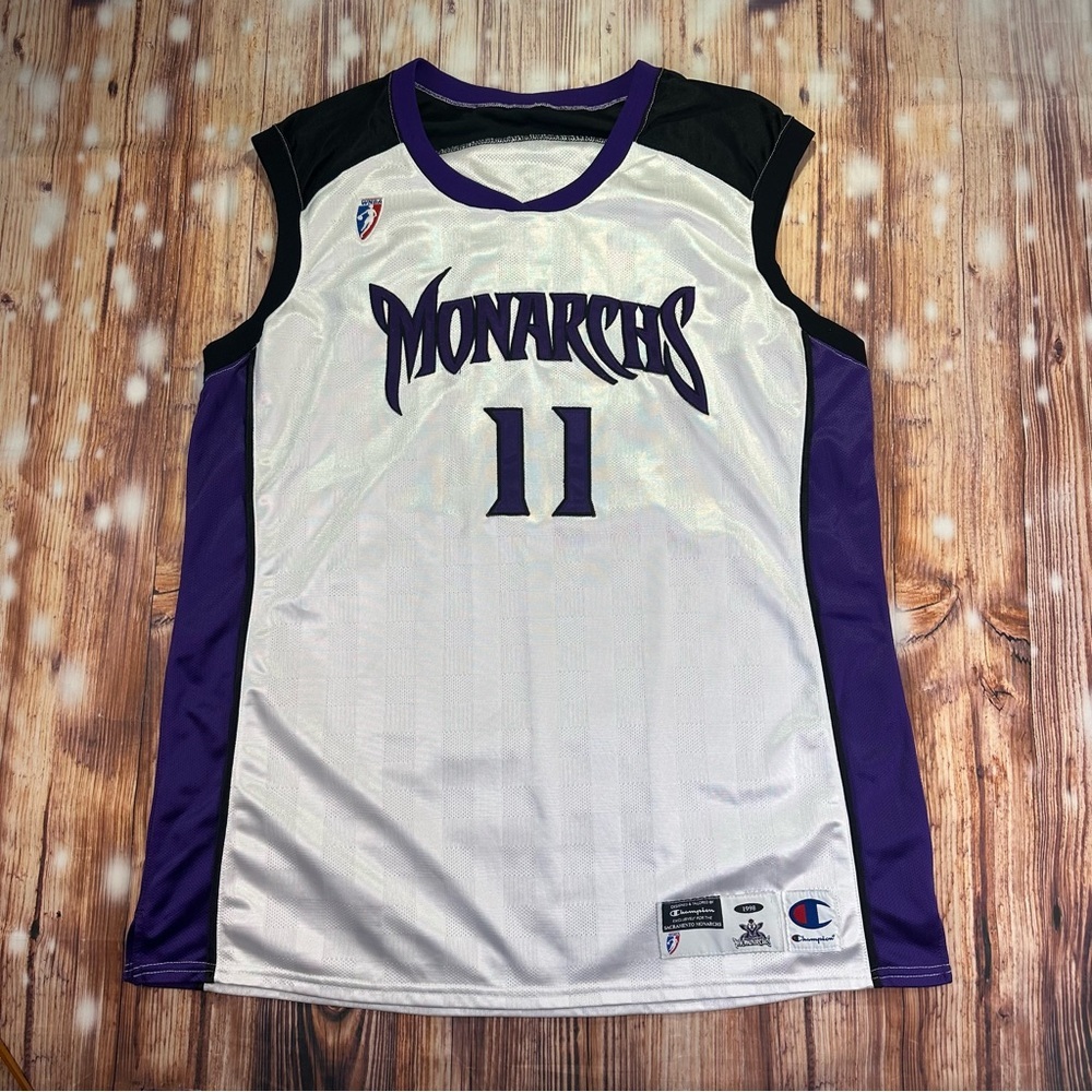 Vintage 1998 Sacramento Monarchs Jordan #11 Jersey Champion Size 20 Adults